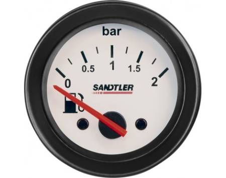 Указатель давления топлива Sandtler (0/5bar) диам. 52мм. (белый)