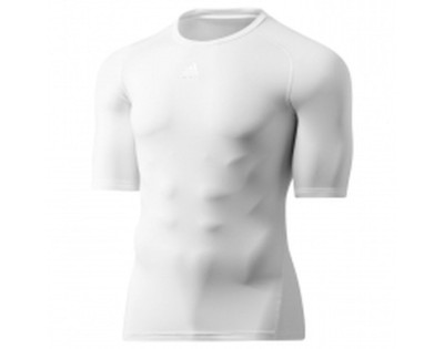 Майка для картинга adidas Techfit с коротким рукавом белая р-р L