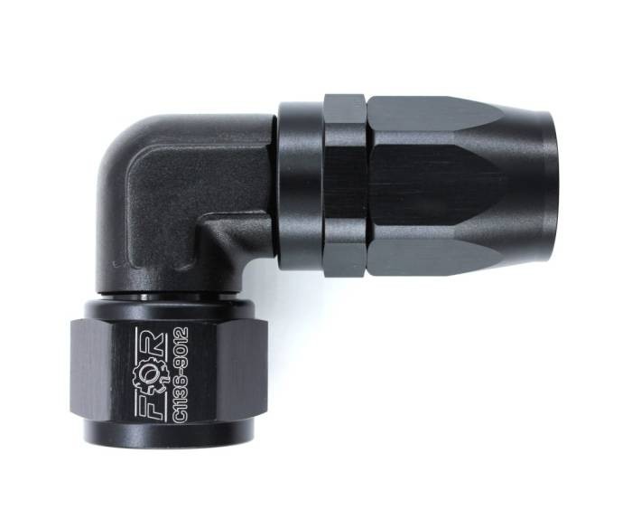 Фитинг AN12 (мама) кованный 90* для шланга 200/210-12D (Alu)