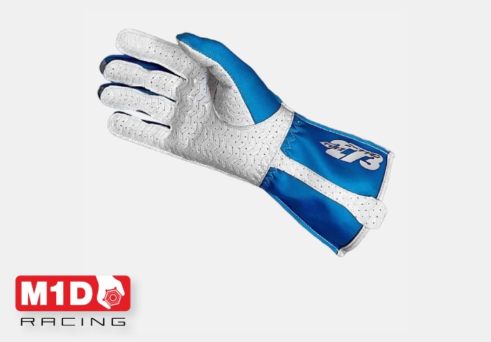 Перчатки для картинга -273 OSAKA светло синий/белый р-р. XXXS