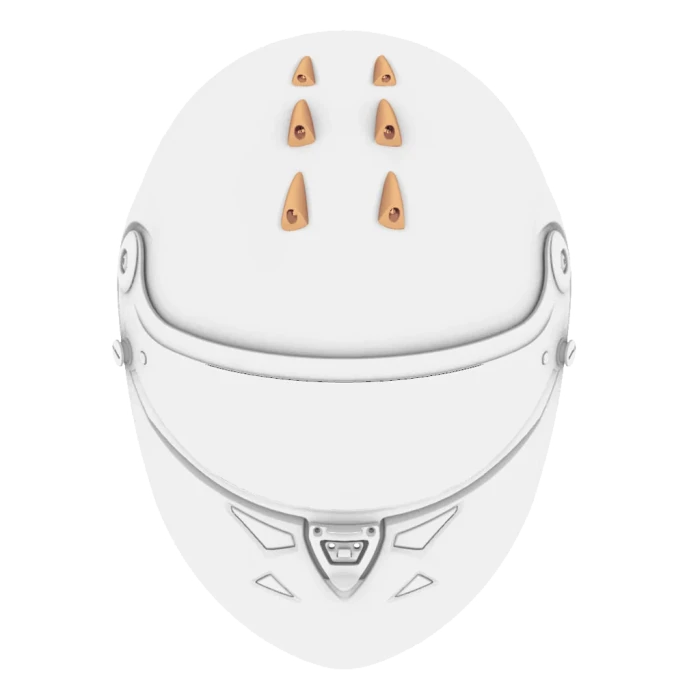 Schuberth воздухозаборники верхние маленькие для шлемов SF3 ABP / SF4 / SP1 / SK1, 6 шт, прозрачный