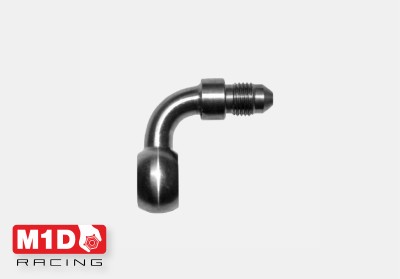 Адаптер банджо 10 мм 90* под фитинг AN3 (нерж. сталь)