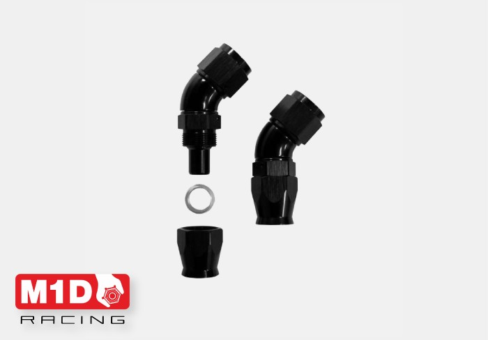 Фитинг полнопоточный AN12 (мама) 45* для тефлонового шланга PTFE 600-12