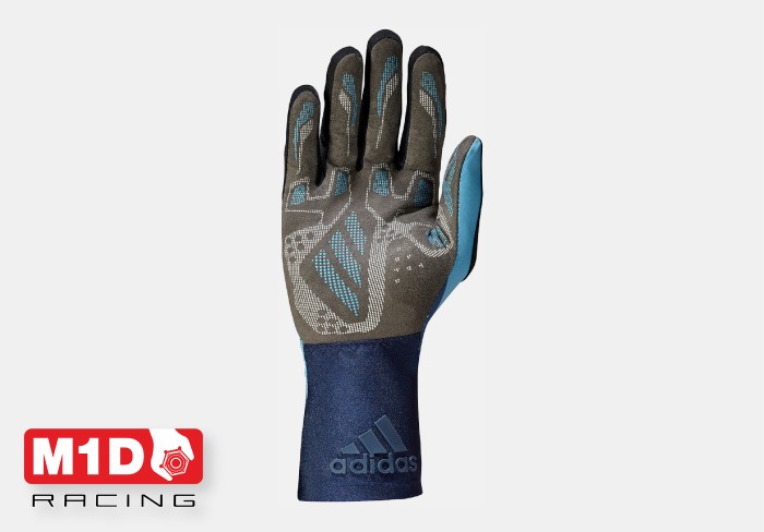 Перчатки для картинга Adidas RSR голубой/тёмно синий р-р. XXS/7