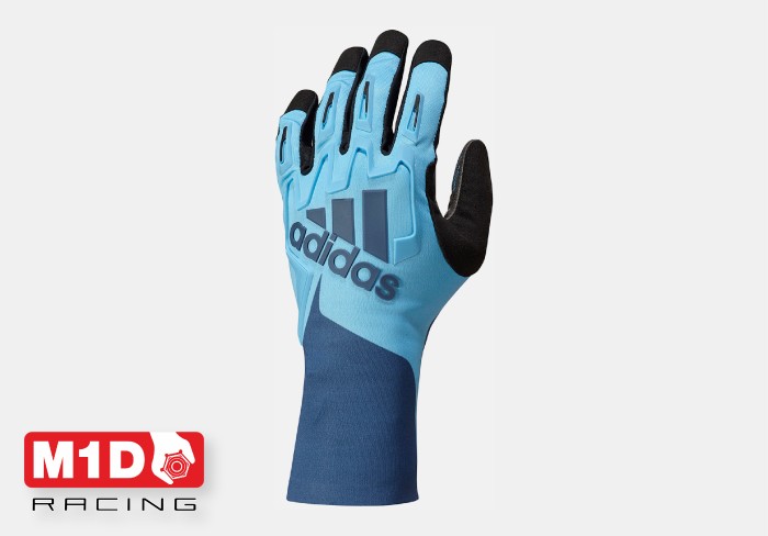 Перчатки для картинга Adidas RSR голубой/тёмно синий р-р. XXS/7