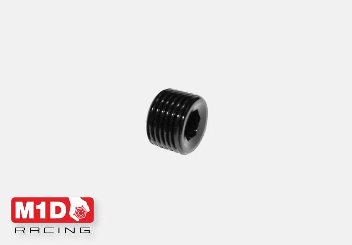 Заглушка резьбовая (папа) 1/8" NPT под шестигранник (Alu)