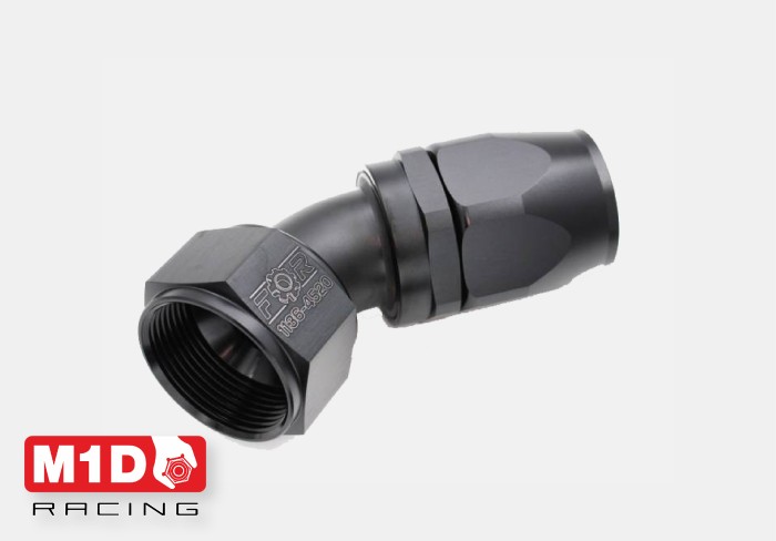 Фитинг AN20 (мама) 45* для шланга 200/210-20D (Alu)