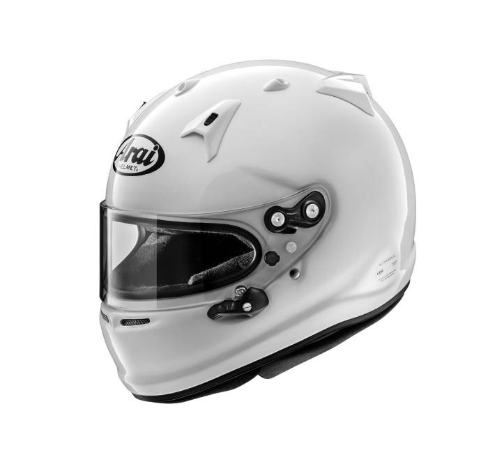 Шлем Arai GP-7 FIA 8859-2015 с гайкой под клипсы HANS р-р.M (белый)