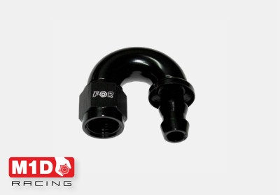 Фитинг (мама) 180° AN8 PushLock (Alu)