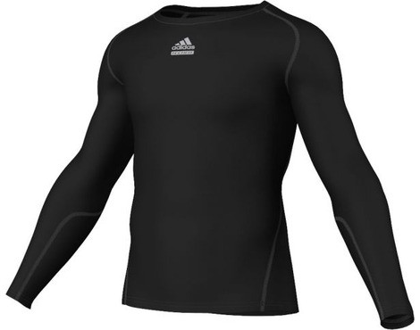 Футболка для картинга adidas Techfit с длинным рукавом черная р-р XS