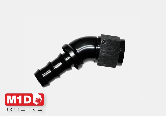 Фитинг (мама) 45* AN8 PushLock (Alu)