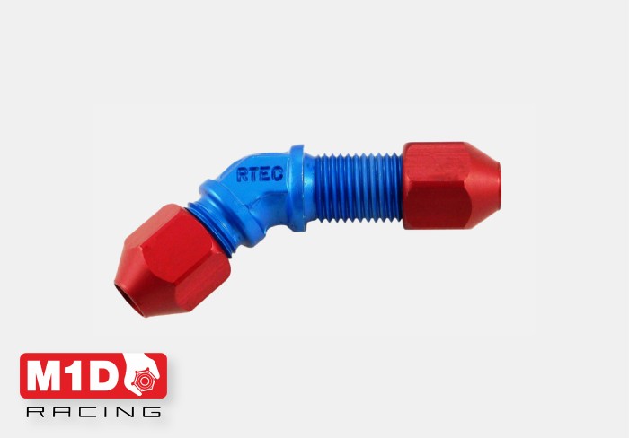 Krontec 837-Ro10 адаптер 45* проходной (Alu трубка - трубка) (Alu)