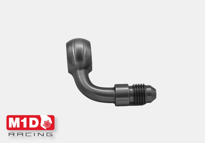 Адаптер банджо 11 мм 90* под фитинг AN4 (нерж. сталь)