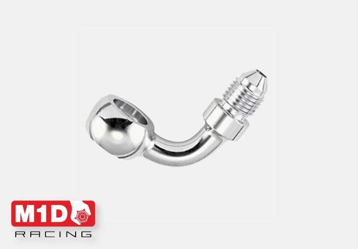 Goodridge 599-03CH адаптер банджо 90* под фитинг AN3 (хром)