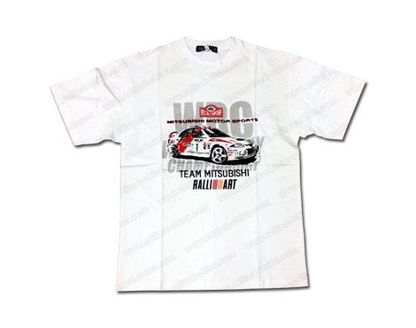 RALLI ART F6 футболка WRC MITSUBISHI, белая р-р XXL