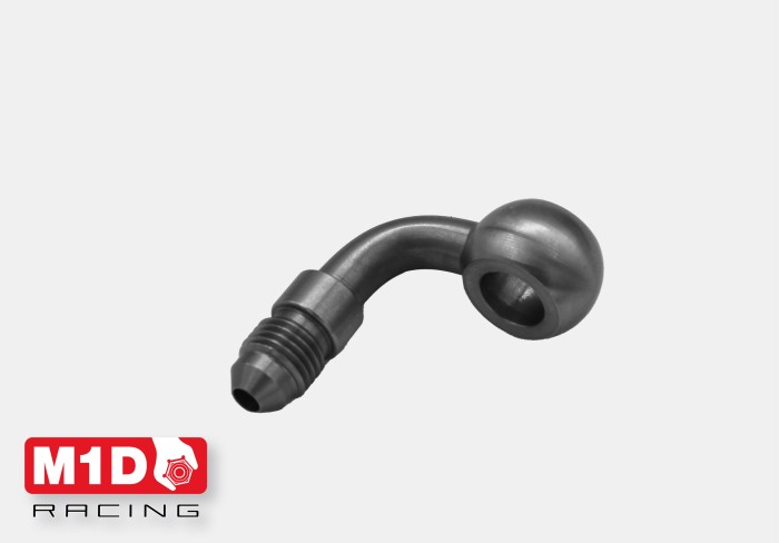 Адаптер банджо 11 мм 90* под фитинг AN3 (нерж. сталь)