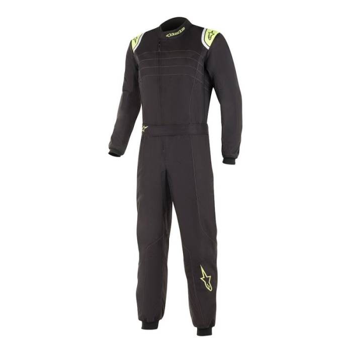 Alpinestars комбинезон для картинга KMX-9S V2 (2019) чёрный/жёлтый р-р.140см.