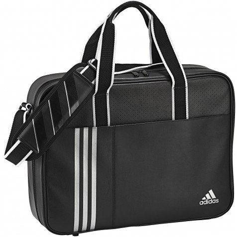 Cумка для комбинезона Adidas кожанная Black/Silver