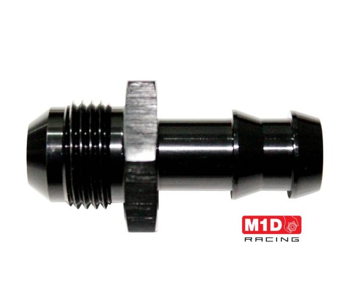 Фитинг (папа) 00* AN8 под шланг 12 мм. PushLock (Alu)