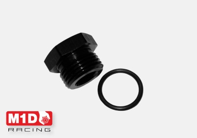 Заглушка резьбовая (папа) AN6 ORB с резиновым уплотнением (Alu)