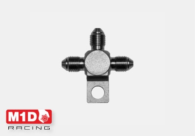 Тройник (папа-папа-папа) с креплением 3/8x24&quot; (нерж. сталь)