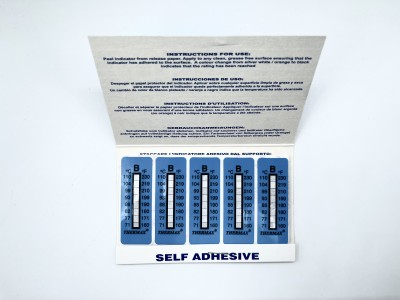 Термоиндикаторные наклейки 71°С-110°С