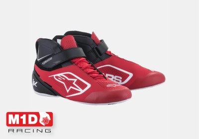 Ботинки для картинга Alpinestars TECH-1K V2 красны/чёрный/белый р-р.43