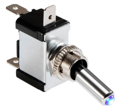 Biltema 43-066 тумблер с подсветкой 12V/20A