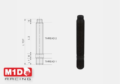 Шпилька колесная EvoCorse 12х1,25 - длина 100 мм.
