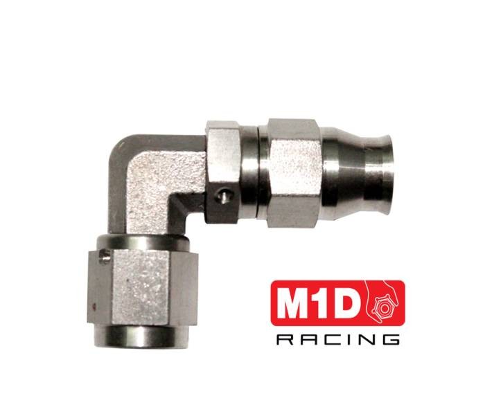 Фитинг AN4 (мама) 90* для тефлонового шланга PTFE-04 (нерж. сталь)