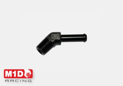 Адаптер 1/8&quot; NPT 45*, под шланг 6мм (Alu)