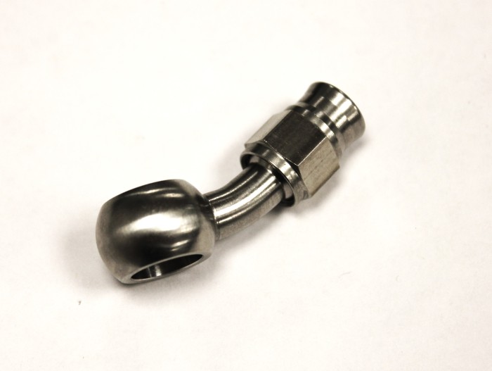 Банджо 30° для тефлонового шланга PTFE 600-03 (нерж. сталь)