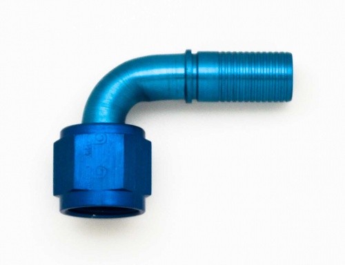 Krontec 7092-06D фитинг 90° трубка под завальцовку (шланг 06D серия 7000) (Alu)