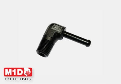 Адаптер 1/8&quot; NPT 90*, под шланг 5мм (Alu)