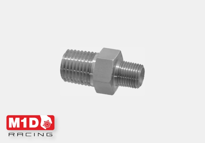 Krontec 919-1/8NPT-14x1,5SS адаптер 00* NPT-metric (сталь)