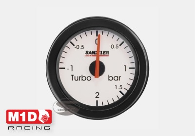 Указатель давления турбины Sandtler (-1/2bar) диам. 52мм. (белый)