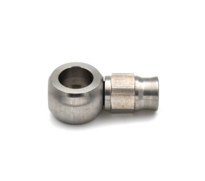Банджо 00* (короткая) для тефлонового шланга PTFE 600-03 (нерж. сталь)