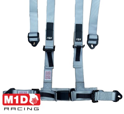Ремень безопасности тюнинг FOR Clubman, 4 точки, серебро