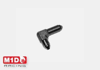 Адаптер проходной 90* (папа-папа) AN3 (нерж. сталь)