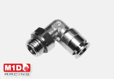 Фитинг 8мм. цанговый поворотный 90* для баллона огнетушителя.