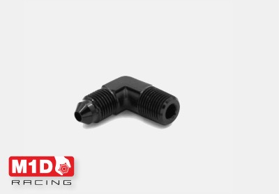 Адаптер 90* (папа-папа) AN3 - 1/8NPT (Alu)
