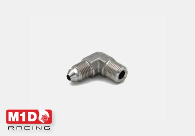 Адаптер 90* (папа-папа) AN3 - 1/8NPT (нерж. сталь)