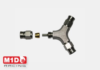 Тройник Y под шланг AN3 (нерж. сталь)