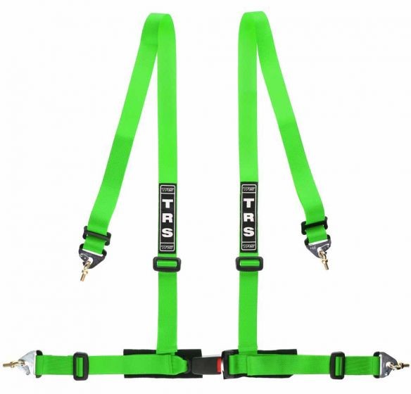 Ремень безопасности тюнинг TRS Clubman, 4 точки, ЕСЕ, зелёный
