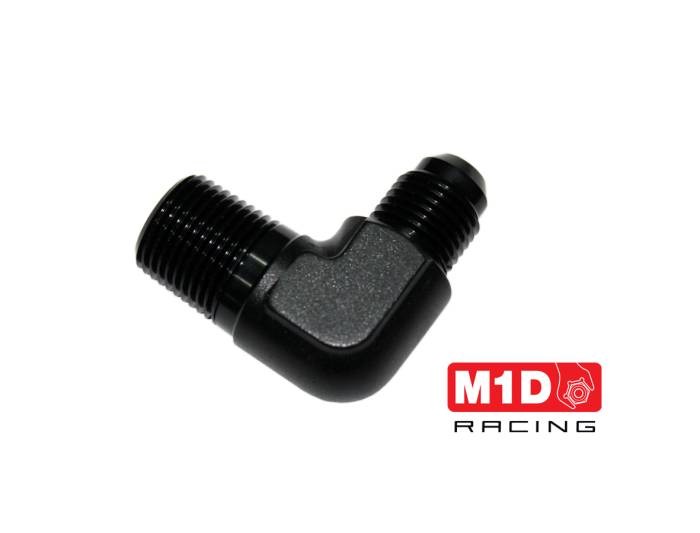 Адаптер 90* (папа-папа) AN6 - 1/8NPT (Alu)