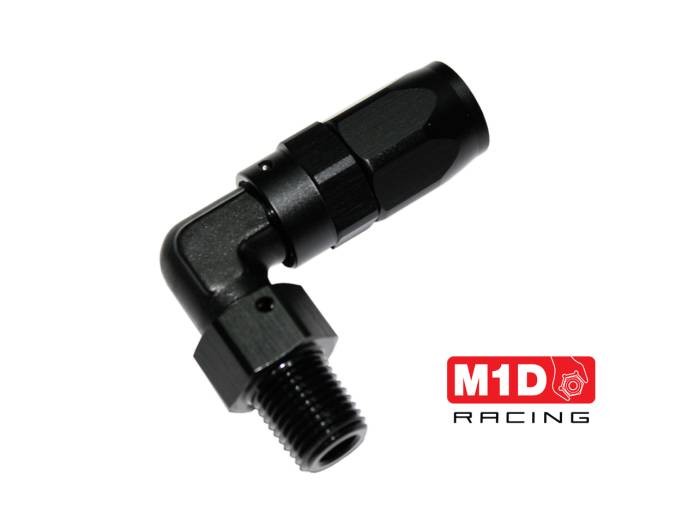 Адаптер 90* 1/8 NPT под шланг AN6