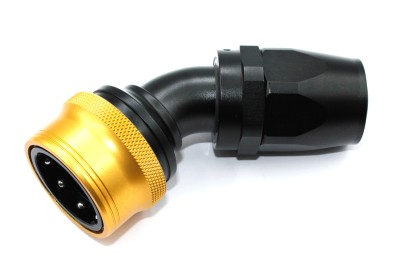 Фитинг БРС AN16 (мама) 45° для шланга 200/210-16D (Alu)