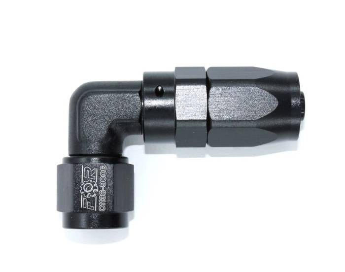 Фитинг AN6 (мама) кованный 90* для шланга 200/210-06D (Alu)