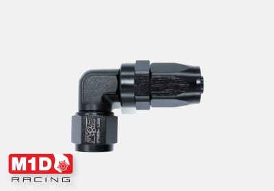 Фитинг AN6 (мама) кованный 90* для шланга 200/210-06D (Alu)