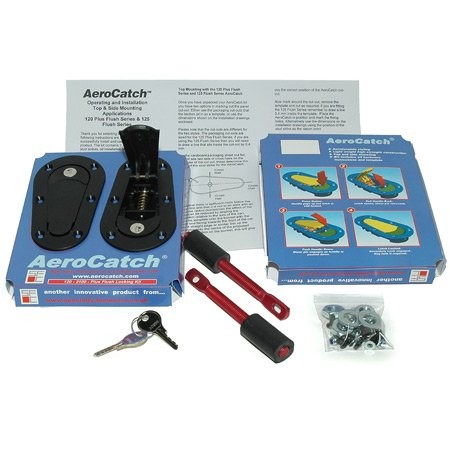 Спортивные замки капота AeroCatch с ключём (крепление над капотом)